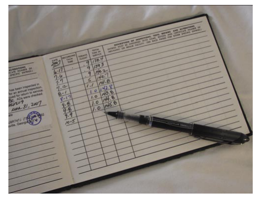Aircraft log books or maintenance records are for aircraft time and not for passenger names and flight experiences.