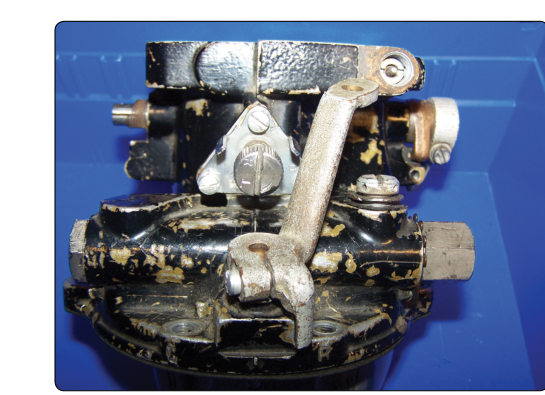 Idle mixture adjustment for carburetor.