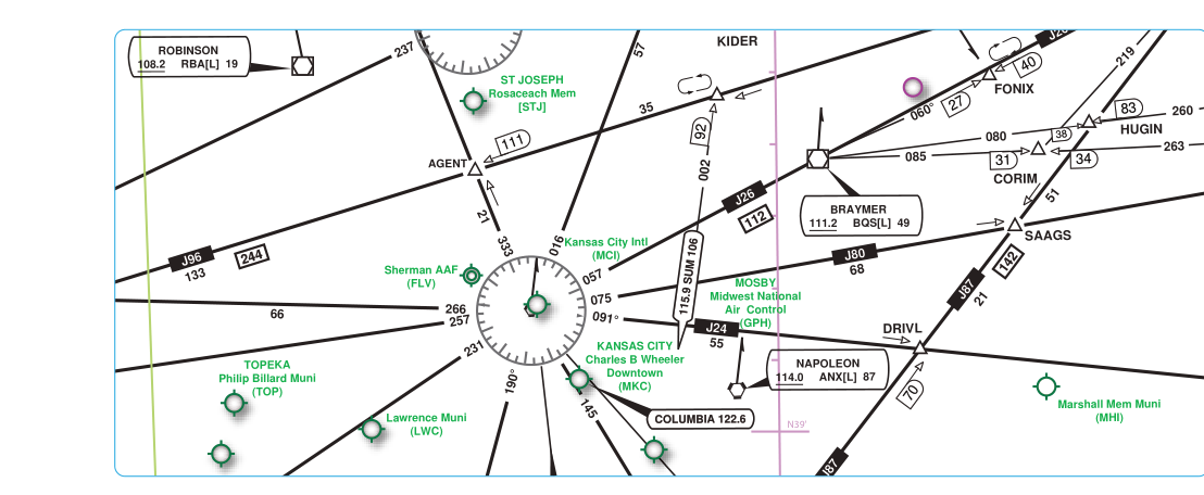 Illustration related to jet route