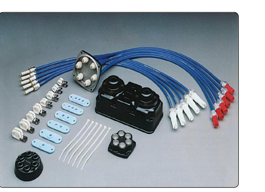 A high-tension ignition harness.