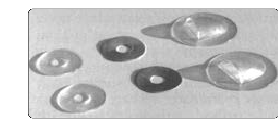 Plastic, aluminum, and seaplane grommets are used to reinforce drain holes in the fabric covering.