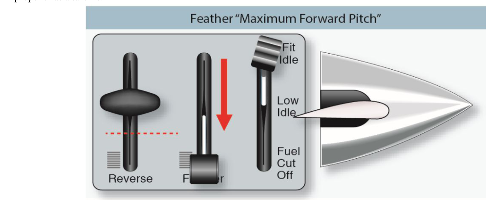 D. Propeller reverse pitch characteristics.