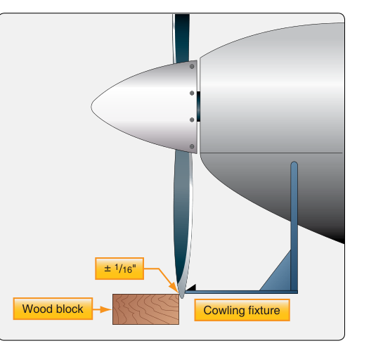 Propeller blade tracking.