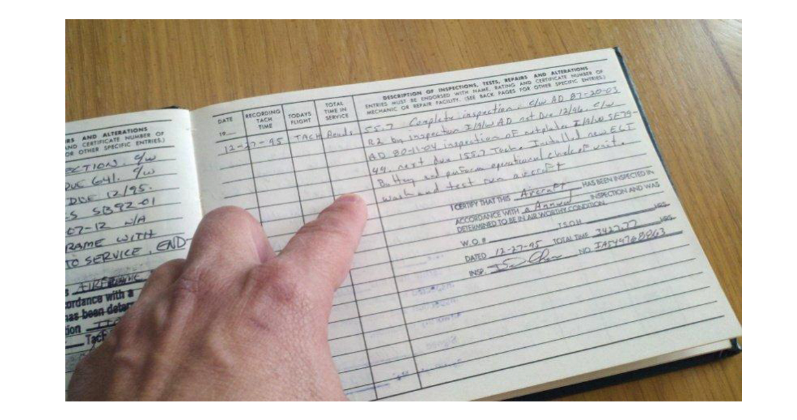 Pilots should view the aircraft’s maintenance logbook prior to flight to ensure the aircraft is safe to fly.