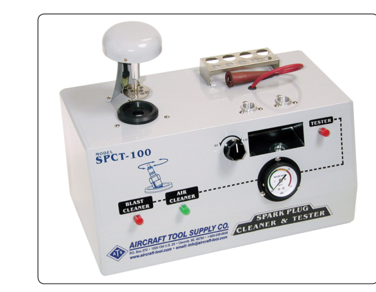 Spark plug cleaner tester.