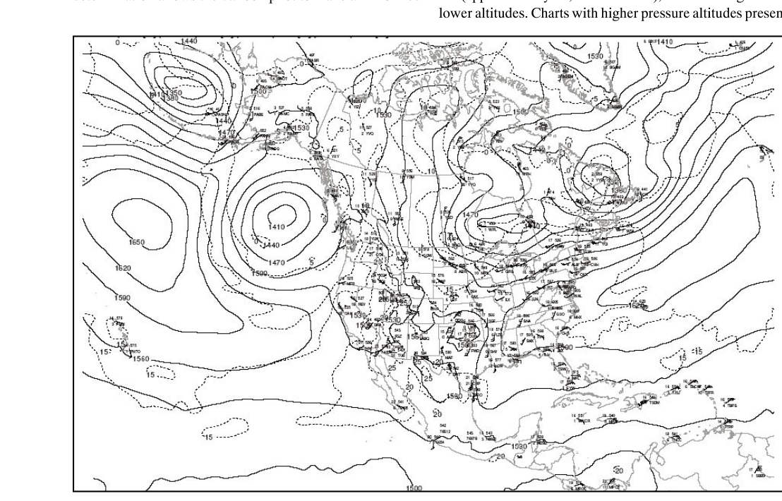 Constant pressure analysis chart.
