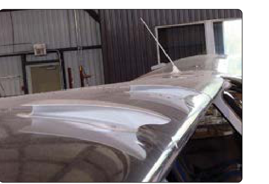 The Symphony SA-160 has two unique vortex generators on its wing to ensure aileron effectiveness through the stall.