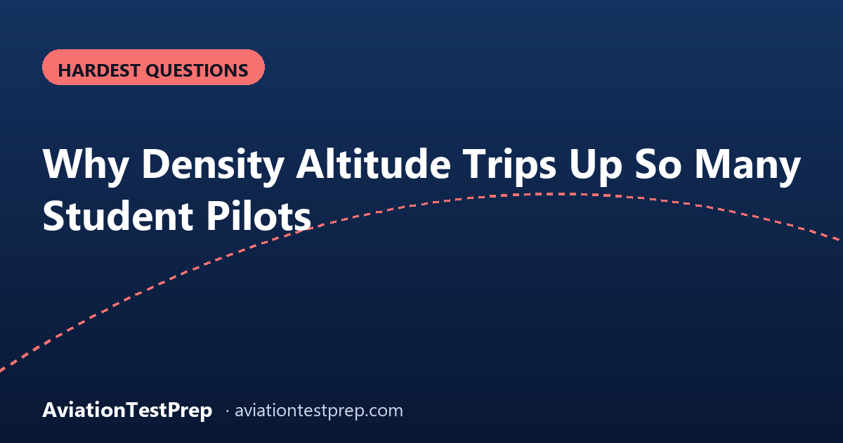 Why Density Altitude Trips Up So Many Student Pilots